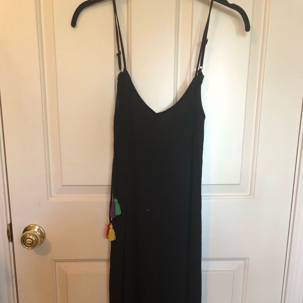 Black Open Back Lightweight Jumpsuit